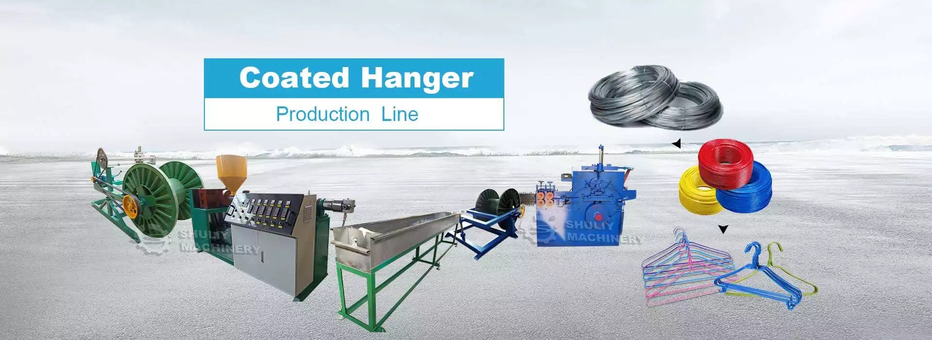 coated hanger production line-coat hanger making machine